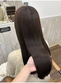 髪質改善_ロング_くすみブラウン_ブラウンベージュ