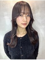 エフ(f)&nbsp;顔周りレイヤー/小顔見え/くびれヘア/ツヤ髪/足利