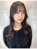 顔周りレイヤー/小顔見え/くびれヘア/ツヤ髪/足利