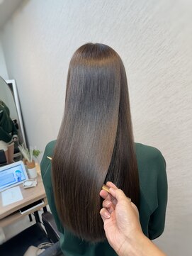 アールサロンギンザ(Rr SALON GINZA) 【カラー+髪質に合わせた髪質改善 】RrSALON HydroXE TR