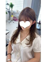 パージュ 代々木公園(Page)&nbsp;顔まわりレイヤー×ミルクティーベージュ