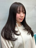 ロンドポレール 北千住(Lond polaire)&nbsp;ダークパープル/レイヤーボブ/顔周りレイヤー/レイヤーカット