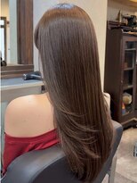 ヘアプレイスソル (HAIR PLACE SoL)&nbsp;透明感ブラウン/ナチュラルレイヤーカット/ストレート