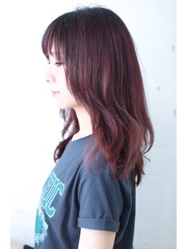 ブルーフェーセス 表参道(blue faces) 『bluefaces』ピンクレッド根本グラデーション