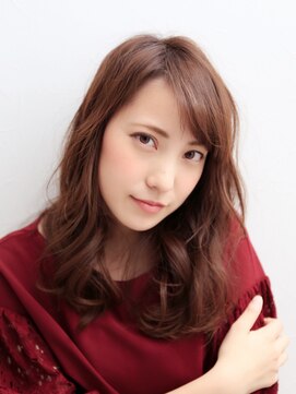 アイリス(ailis) ailis王子*無造作ウェーブ☆ピンクオレンジブラウ2