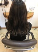 ゆるふわセミロング×透け感アッシュ