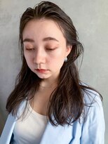 アイティー バイ アルバム 浦和店(IT by ALBUM) オイルヘア_ココアブラウンフリンジウェーブ_ba296331