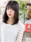 ■センターパート黒髪クールストレート114★上尾20代30代40代