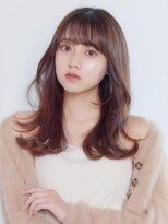 フォンズ(FONS)&nbsp;小顔に見せるオルチャンヘア 流れる顔まわり ワンホンヘア