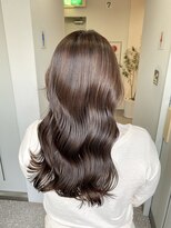 エレノア 梅田店(Eleanor)&nbsp;髪質改善コスメカラー◎ラテベージュ【7レベル】
