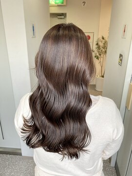 エレノア 梅田店(Eleanor) 髪質改善コスメカラー◎ラテベージュ【7レベル】