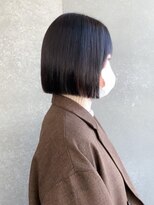 ロンド 表参道店(Lond)&nbsp;Lond表参道 伊杏 隠せるインナーカラー ホワイトグレージュ ボブ