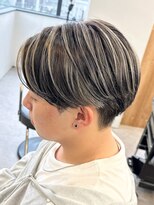 エルマーク 梅田(L-MARK)&nbsp;ハイライトセンターパートメッシュダブルカラーツーブロック