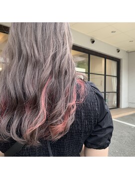 リー 甲子園(Lee) インナーカラー × パキッとアカ