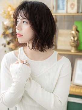 カバーヘア ブリス 大宮西口(COVER HAIR bliss) 大人ガーリー斜めバングゆるふわくびれミディc3大宮20代30代40代