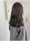 オリーブグレージュ レイヤーカット 顔周りsk