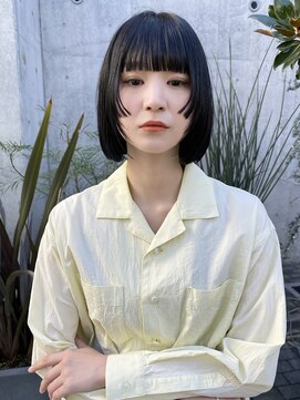 センスヘア(SENSE Hair) ぱつっとデザインボブ