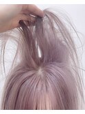 大人美人ラベンダーベージュブロンドシースルーmaaya