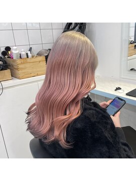 ランド 池袋(LAND) ルーツカラー/ホワイト×ペールピンク