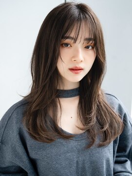 エインアンリー 表参道(AIN.ANLY.) フェイスレイヤーハッシュカットエアリーロングレイヤーカット