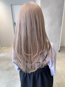 エイト ヘアサロン 渋谷本店(EIGHT) 【ハイトーン】レイヤーカット×ミルクティー