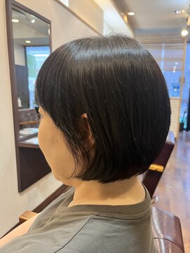 ヘアー グリーン(hair green) サイドバング似合わせショート骨格【髪質改善/百合ヶ丘】