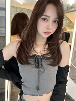 サイン 表参道(SIGN)&nbsp;韓国ヘアーハッシュカットレイヤーカットグレージュブリーチ無し