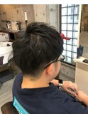 ツーブロックショート