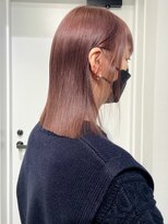 ココ 原宿(KOKO)&nbsp;ピンク黒髪小顔クラゲヘアーオリーブグレーココアベージュ