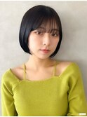 ミニウルフレイヤーカット顔周り前髪韓国ショートボブ/新宿