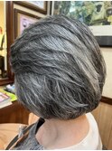 シルバー デザインカット　40代　50代