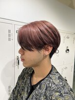 テクト バイアッシュ 吉祥寺店(Tect by Ash)&nbsp;刈り上げセンターパートマッシュペールレッド