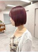 【Hz】伊藤　ピンクブラウンボブ