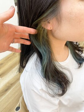 ロビー(LOBBY) 『lobby桜井』インナーカラーオリーブ