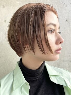 エリマ 横浜西口(elima) 横浜西口ショートカットチョコレートブラウンヘーゼルブラウン