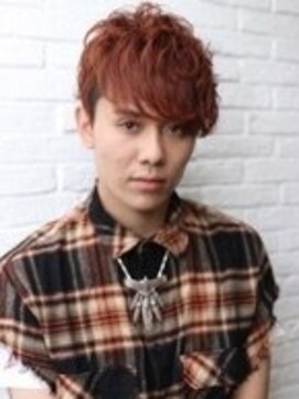 メンズサロン Johnny MEN 下北沢店【ジョニーメン】 men's/メンズ/リバースセンターパート/ニュアンスパーマフェード