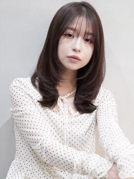 オウル(Owll) *くびれレイヤーミディ艶ブラウンカラー*