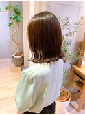 Say.外ハネボブくびれボブダークブラウンイメチェン前髪２０代