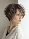 白髪ぼかし脱白髪染め似合わせカット40代50代60代