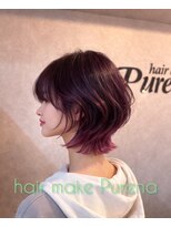 プレナ(hair make Purena)&nbsp;インナーカラーボブ