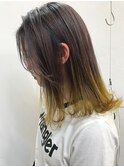 【NAiVE hair】グラデーションイエロー