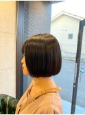 ≪ナチュラルブラック × ミニボブ ≫黒髪ショートスタイル
