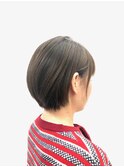 くすみカラー/オリーブアッシュ/30代40代50代/小顔ショート
