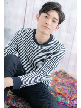 ヘアアンドビューティー ミック(Hair & Beauty miq) ワイルドアップバングがカッコイイ！ビジカジバーバーカットb