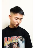 束感刈り上げビジネス七三ツーブロックアップバング６９