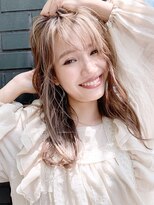 アイティーバイアルバム 藤沢店(IT by ALBUM) 柔らかウェーブ_ショコラベージュボブルフベビーバング_38555