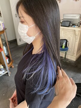 セロ(SELO) ロング×裾カラー×パープル【西大分】