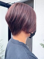 カロル 川口(Calor) 大人可愛い20代30代40代黒髪前下がりショートボブ丸みショート◎