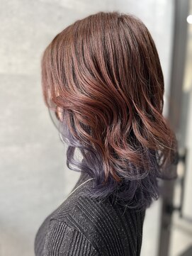 トムキャット(TOM CAT) レッドブラウン×ラベンダーインナーカラー