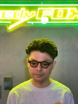 グリーディーフォックス 三軒茶屋(GreedyFOX)&nbsp;波巻き/マッシュパーマ/ウルフ/ハイライト<理容室>三軒茶屋